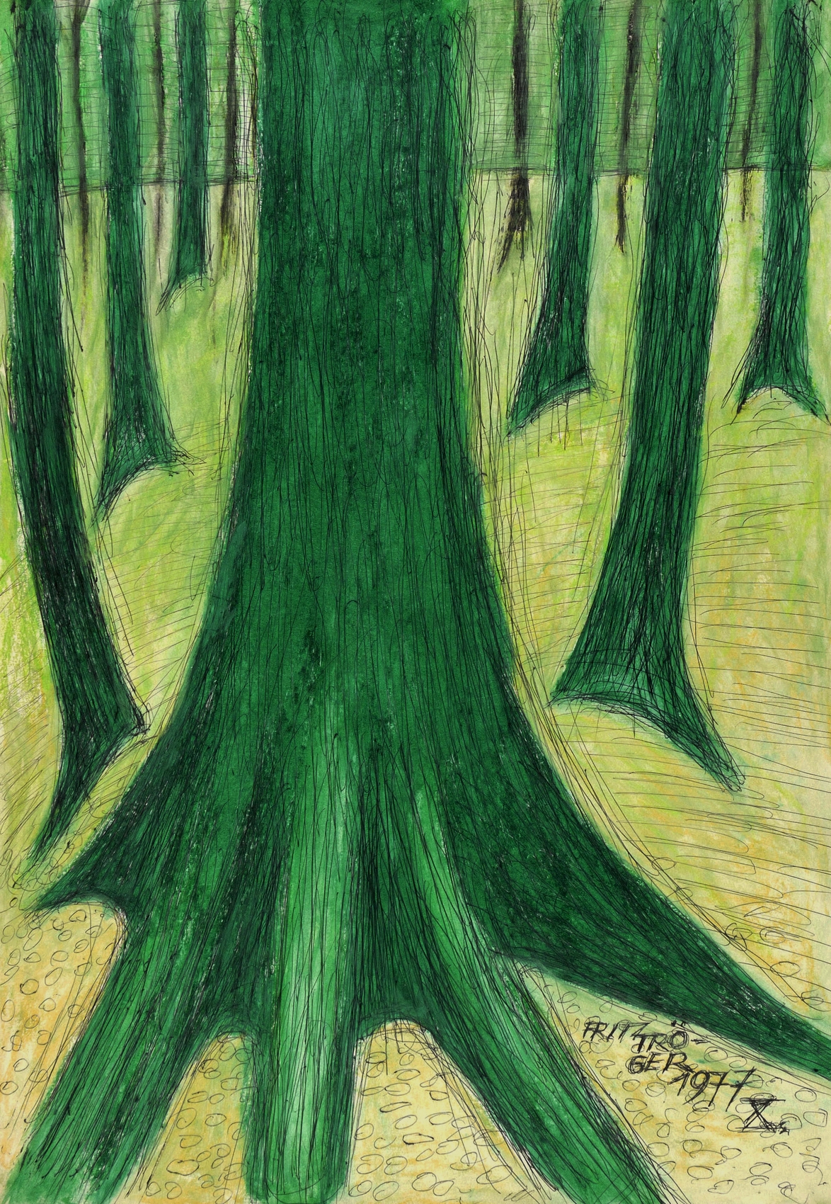 Baumstämme im Walde Baumstämme im Walde