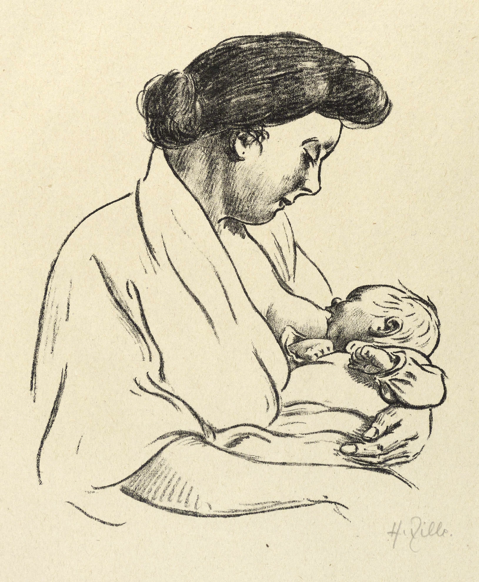 Stillende Mutter