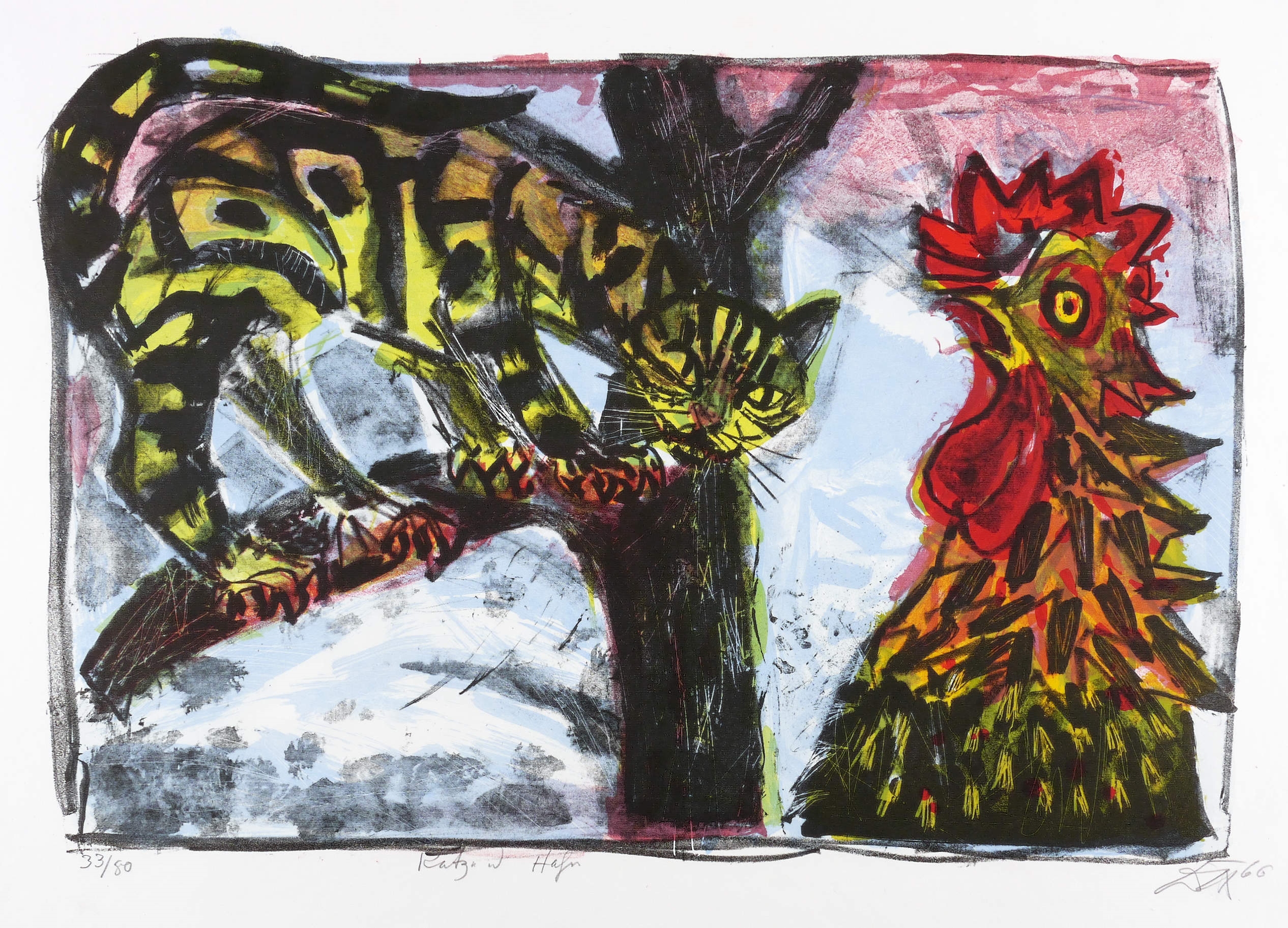 Katze und Hahn Katze und Hahn