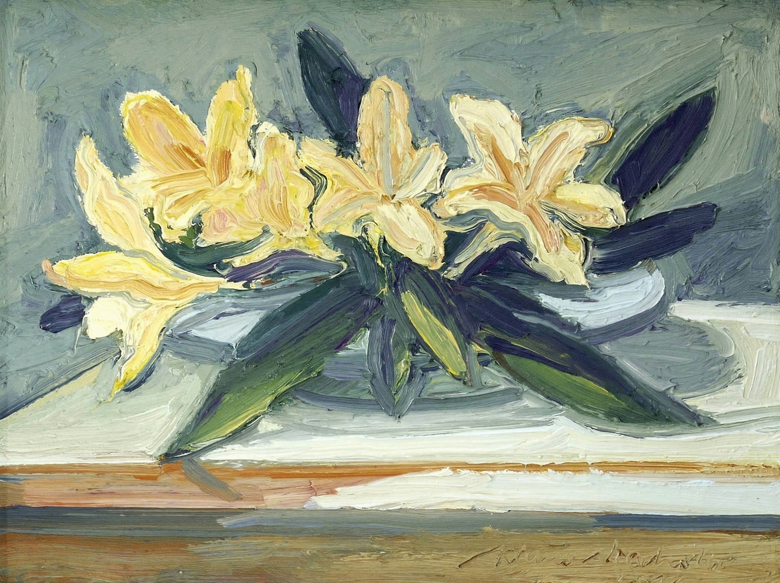 Gelbe Rhododendronblüten