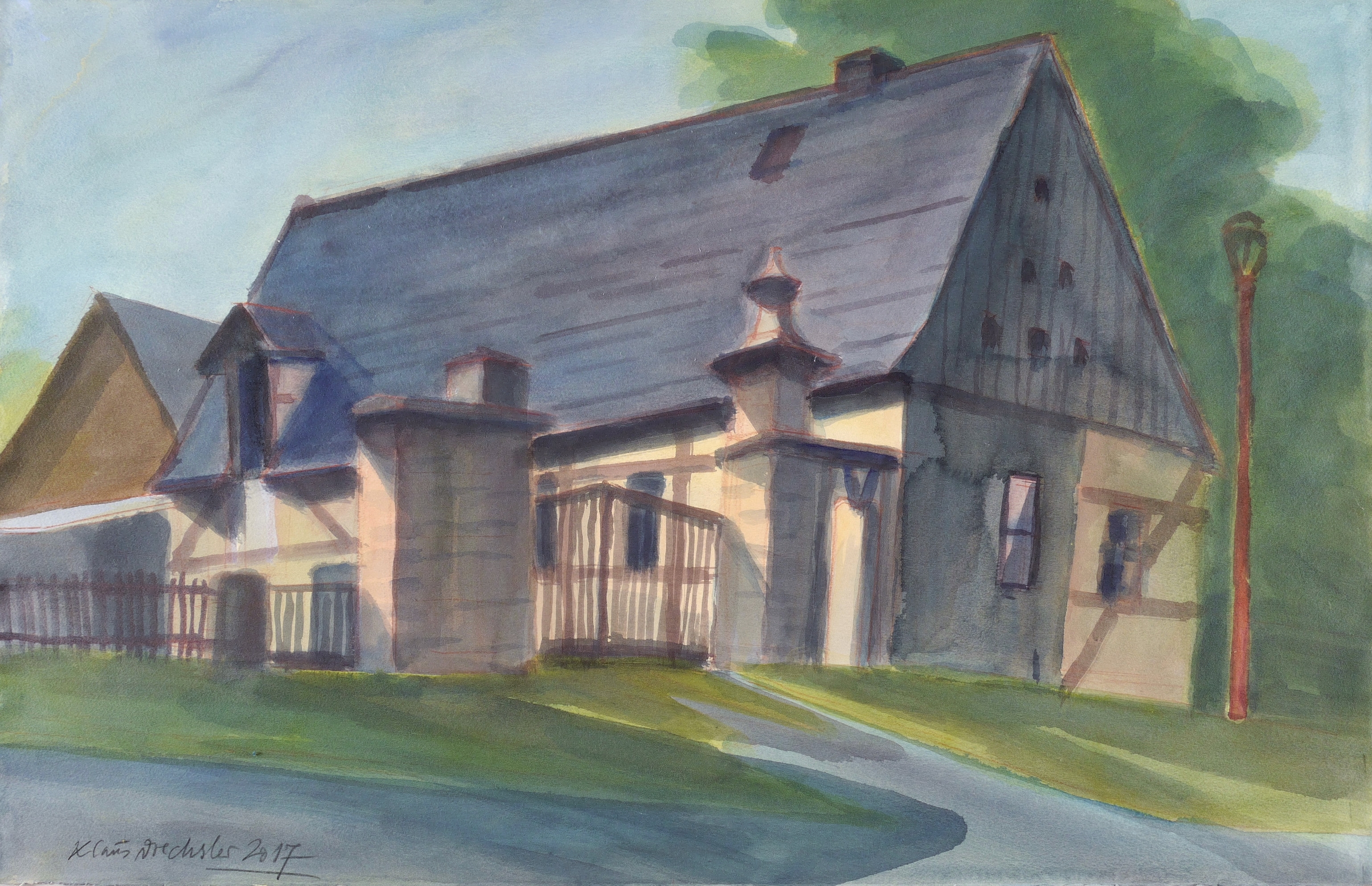 Leerstehendes Wohnhaus am Dorfplatz (Daube) Leerstehendes Wohnhaus am Dorfplatz (Daube)