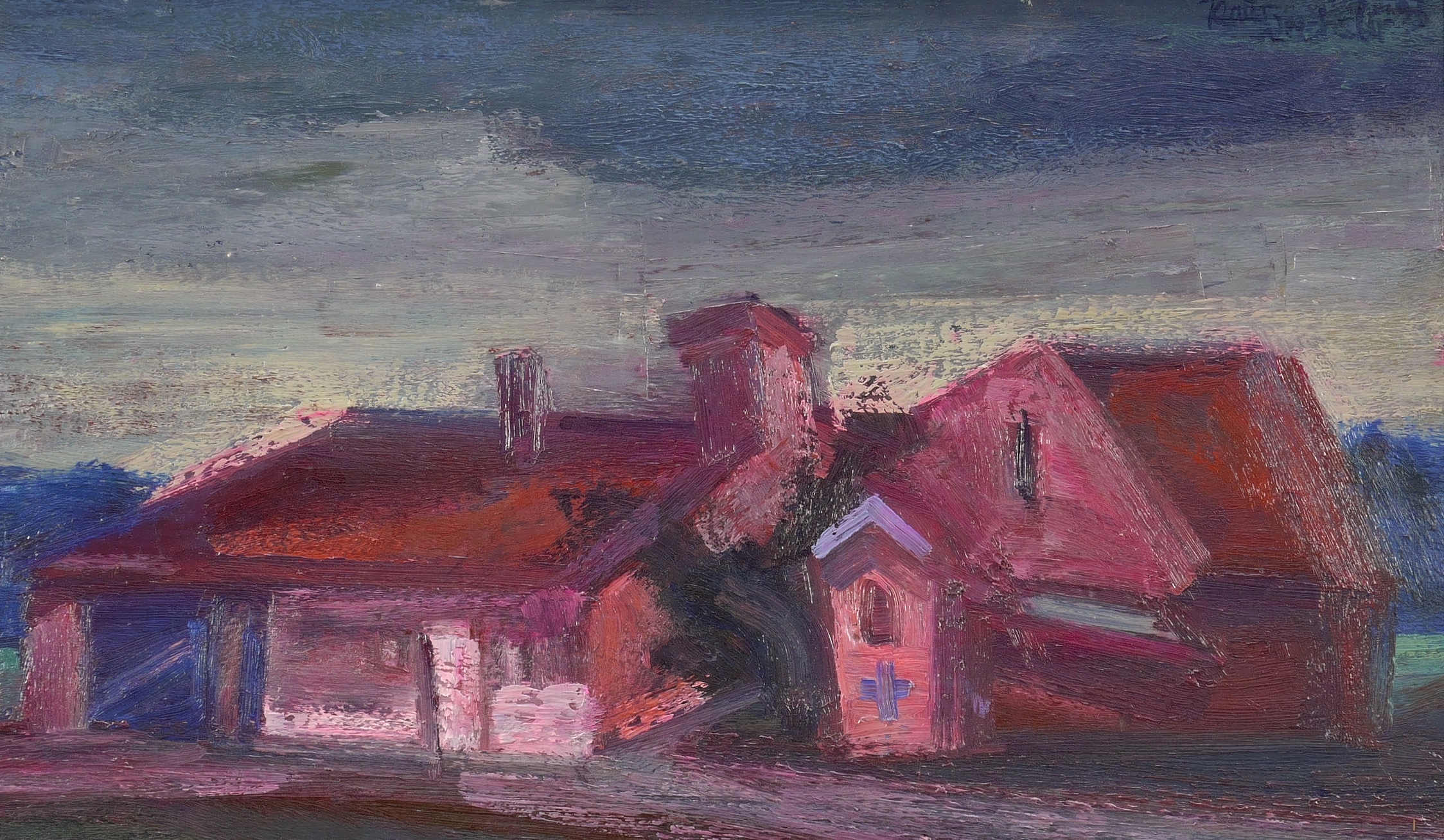 Bauerngehöft mit kleiner Marienkapelle (Belgien)
