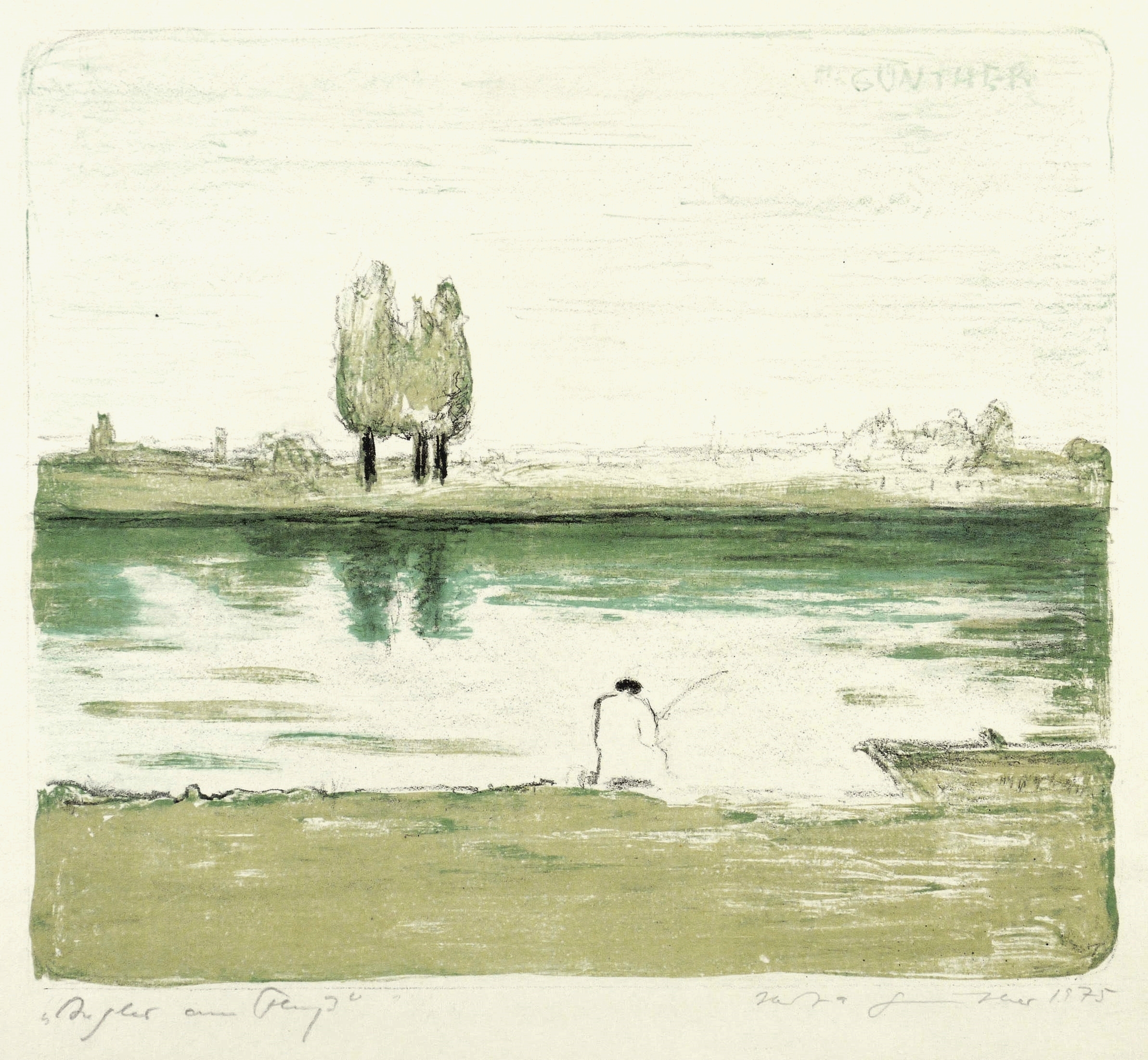 Angler am Fluss