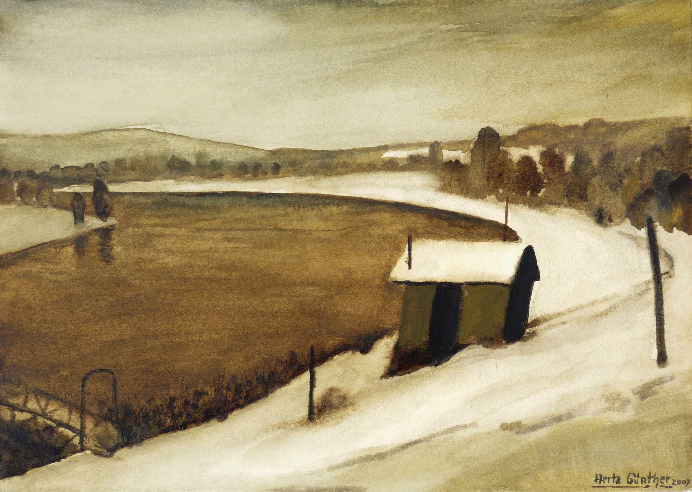 Winter am Fluss