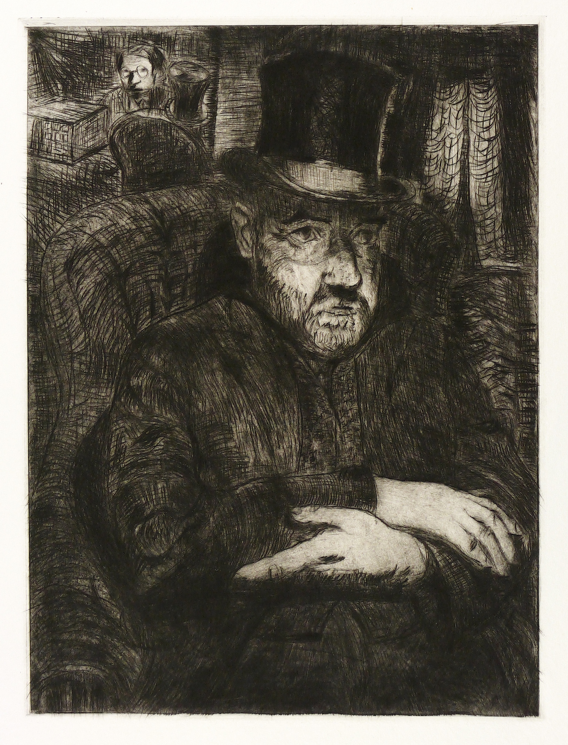 Herrenbildnis (Mann mit Zylinder)