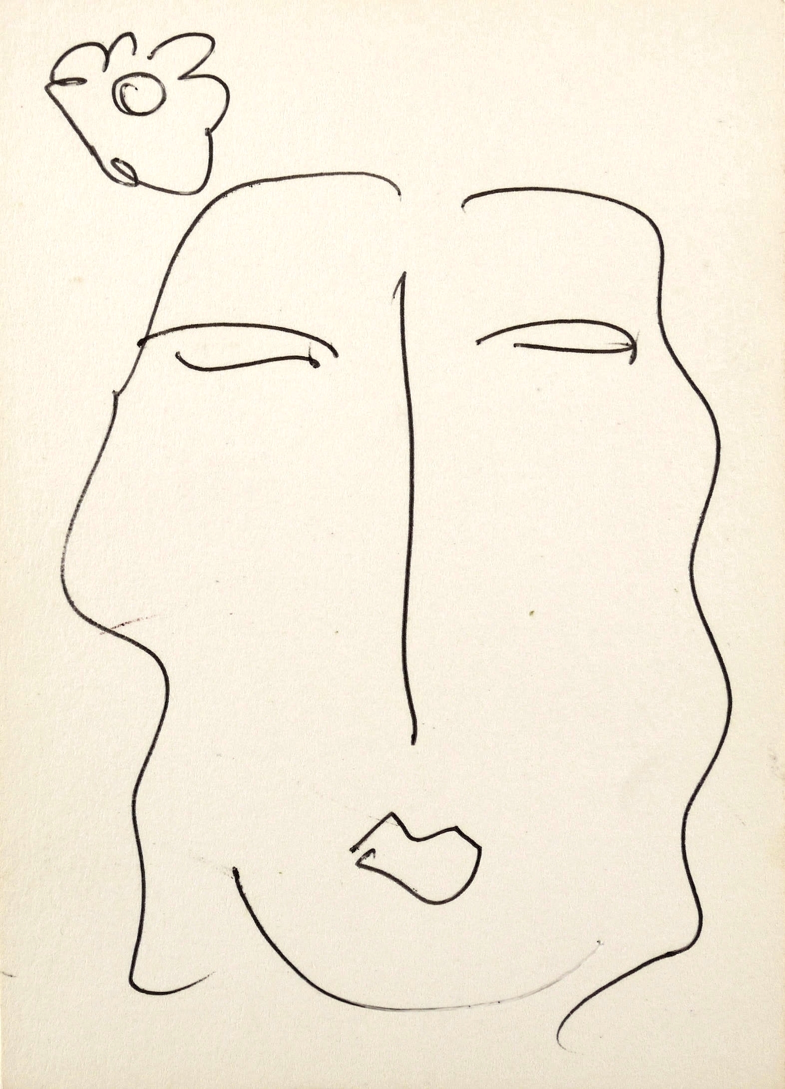 Ohne Titel (Frau mit Blüte im Haar) Ohne Titel (Frau mit Blüte im Haar)