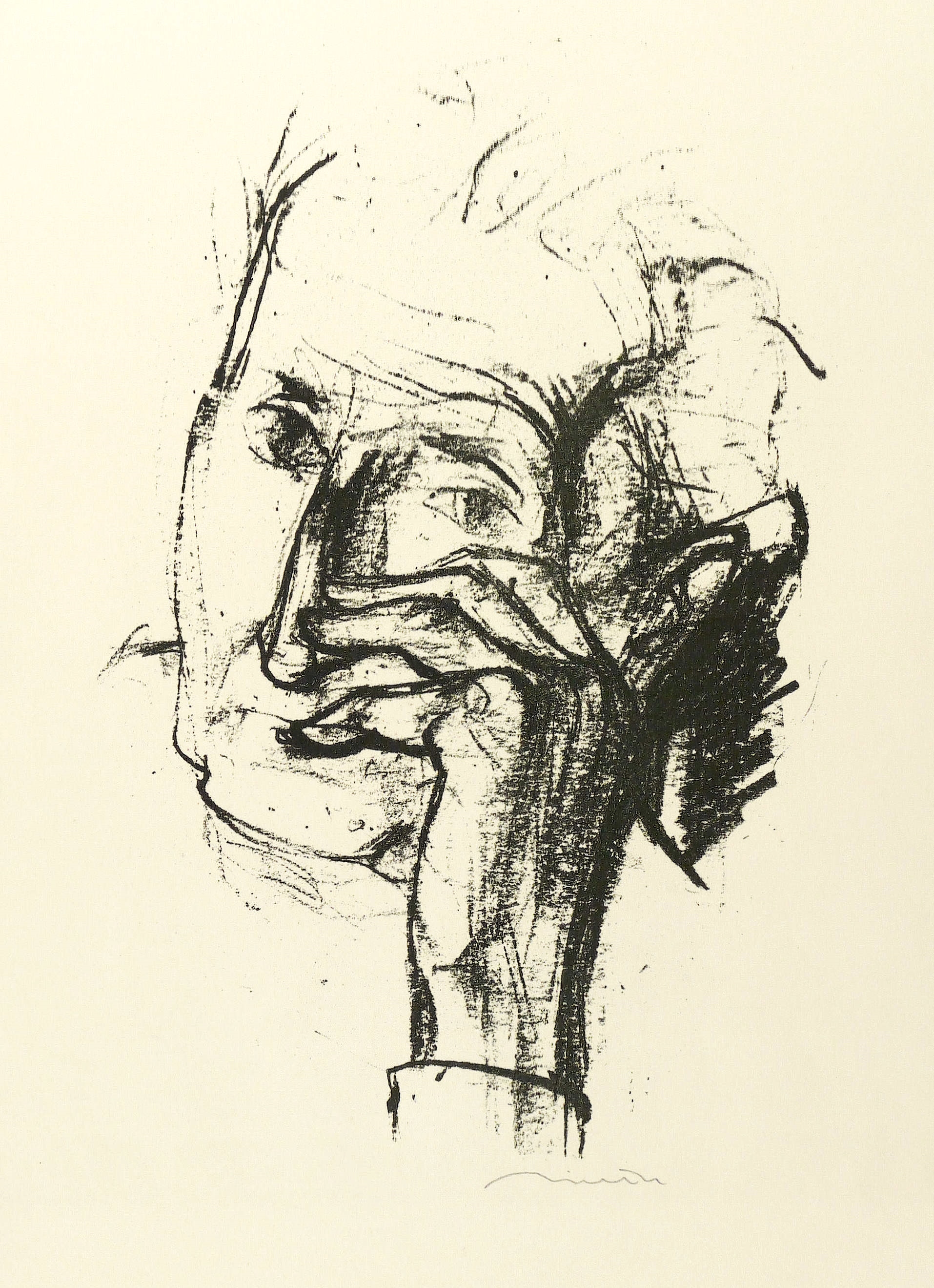 Kopf der Mutter des Künstlers, mit linker Hand (Mutterbildnis IV) Kopf der Mutter des Künstlers, mit linker Hand (Mutterbildnis IV)