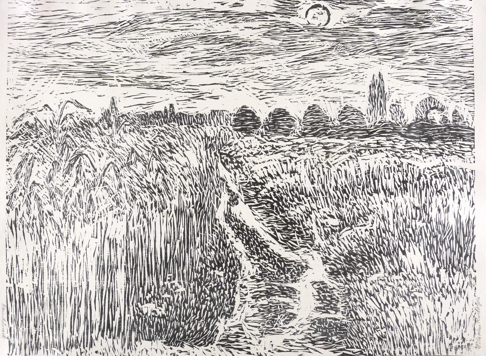 Weg durch ein Kornfeld Weg durch ein Kornfeld
