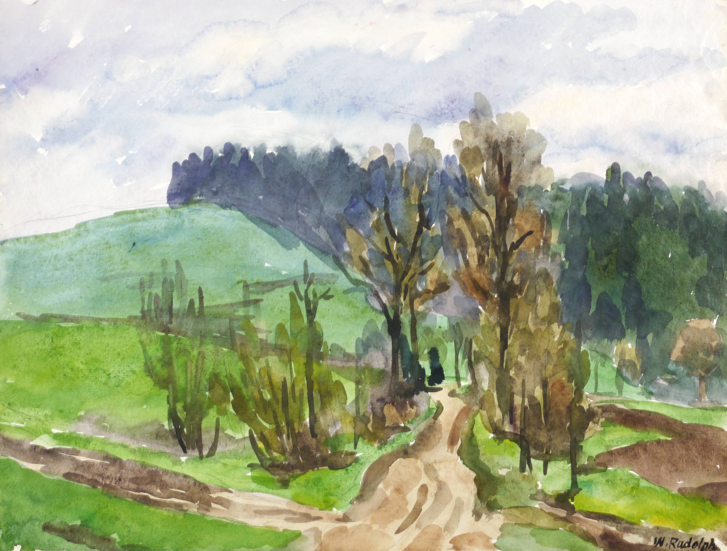 Feldweg am Wald Feldweg am Wald
